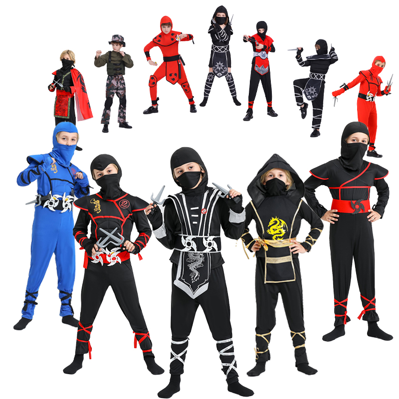 Anime Cosplay Outfit Ideas - Ninja Costume for Boys with Accessories,