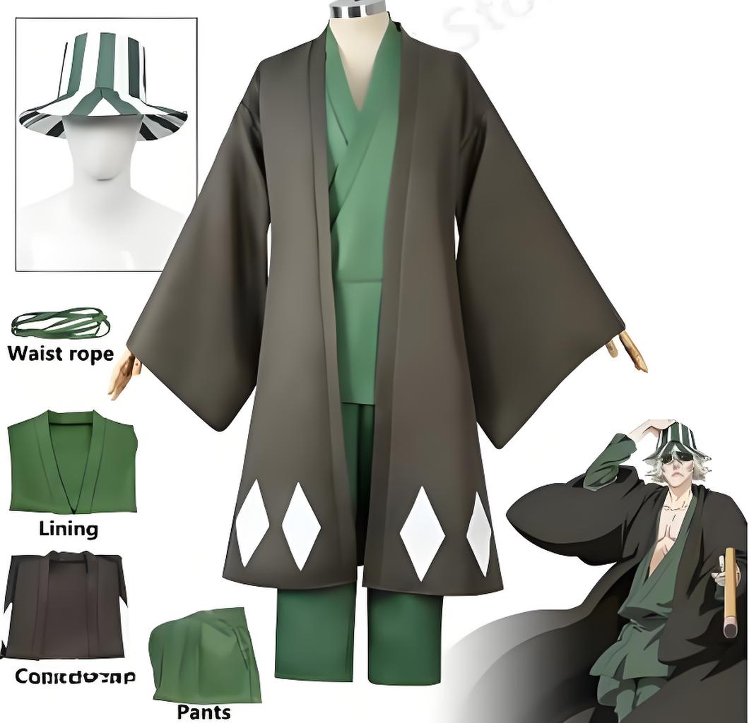 Bleach Captain Coat - Hot Anime Bleach Cosplay Urahara Kisuke