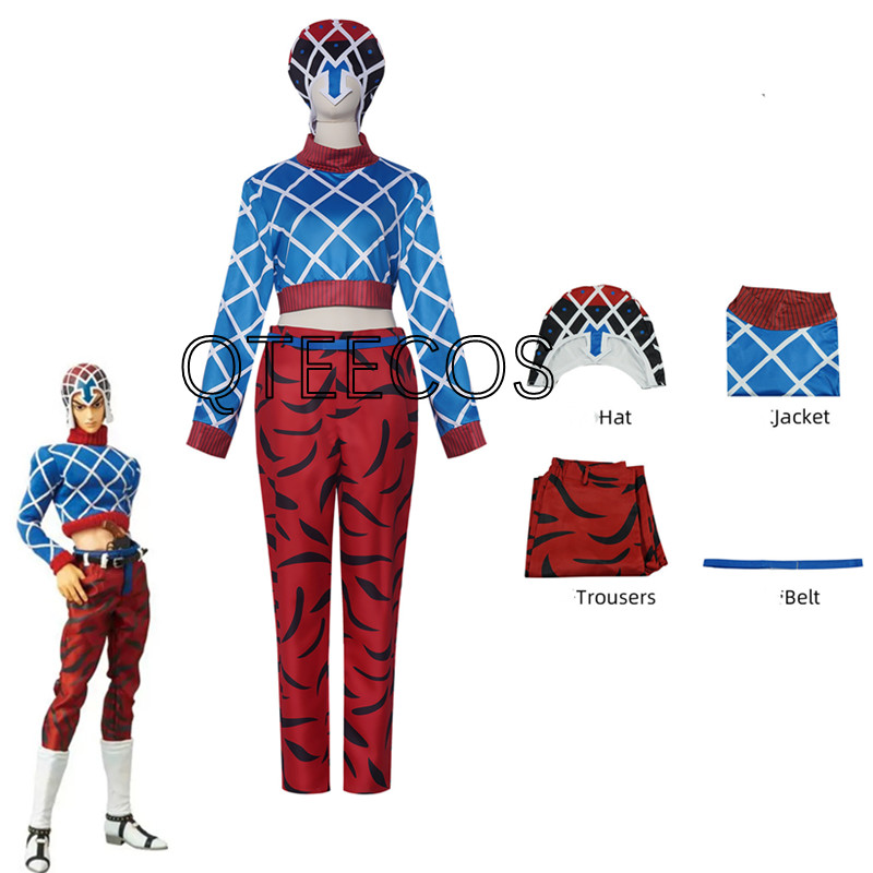 Jojo Guīdo Mista Cosplay Bizar - Jojo Bizarre Hat recension och pris