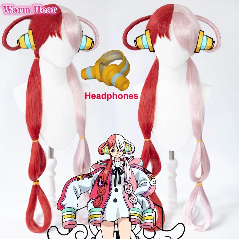 2026 Anime UTA Red Pink Heat R - Anime Cosplay Red Hair recension och pris