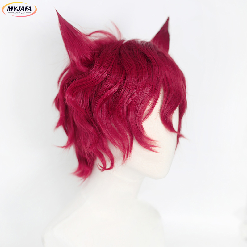 Sett Cosplay Wig Game LOL Hear - Anime Cosplay Red Hair recension och pris