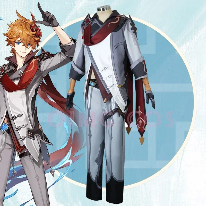 Genshin Impact Tartaglia Cospl - Costume Anime Cosplay recension och pris