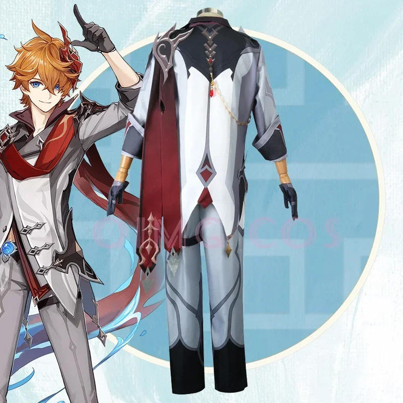 Genshin Impact Tartaglia Cospl - Costume Anime Cosplay recension och pris