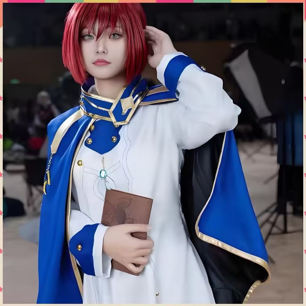 Shirayuki Cosplay Costumes Ani - Anime Cosplay Red Hair recension och pris