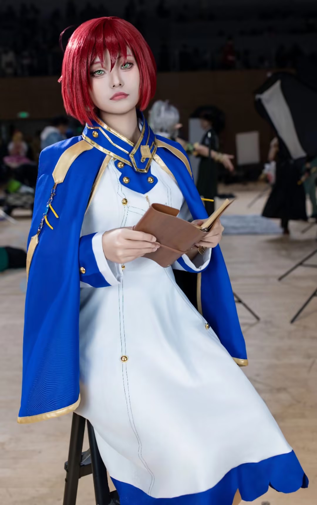 Shirayuki Cosplay Costumes Ani - Anime Cosplay Red Hair recension och pris