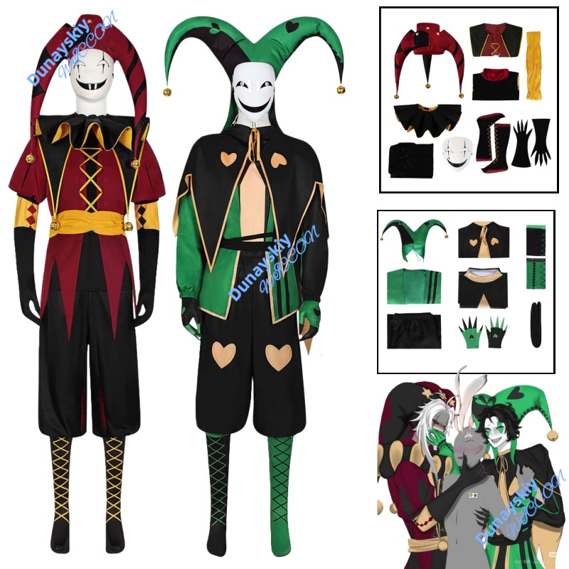 Mens Freak Circus Pierrot Clow - Anime Cosplay Expo 2025 recension och pris