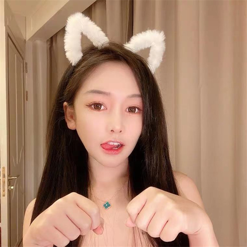 Cute Furry Kitten Ears Hairban - Anime Cosplay Korean Girl recension och pris