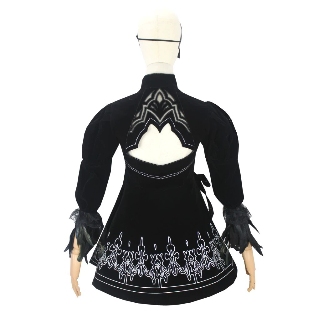 8PCS anime 2B Cosplay Costume  - Anime Cosplay Eyes recension och pris