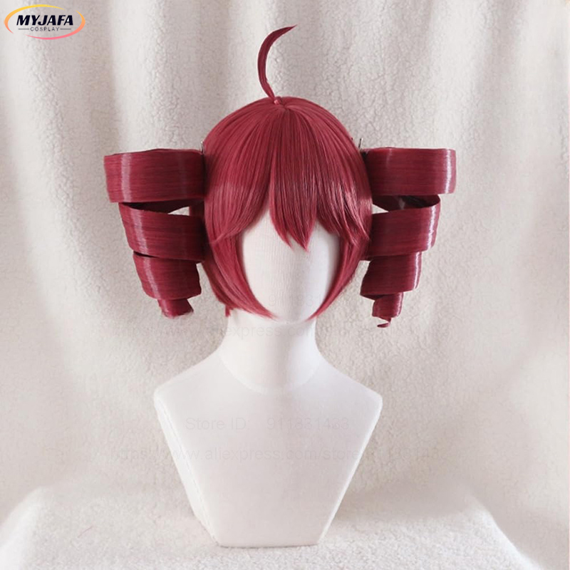 Anime Kasane Teto Cosplay Wig  - Anime Cosplay Red Hair recension och pris