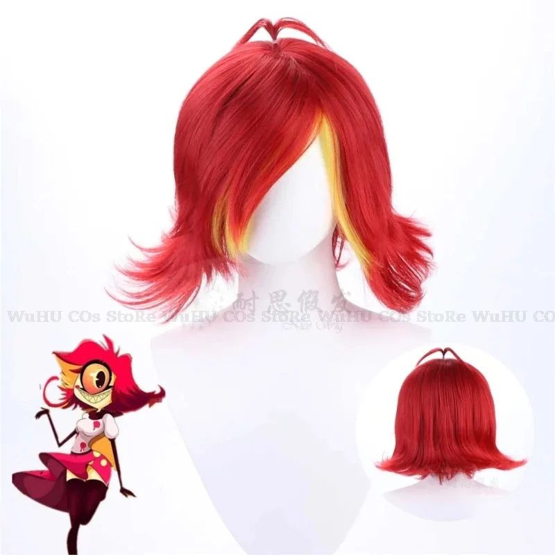 2025 hasbin Cos Niffty Wig Ani - Anime Cosplay Red Hair recension och pris